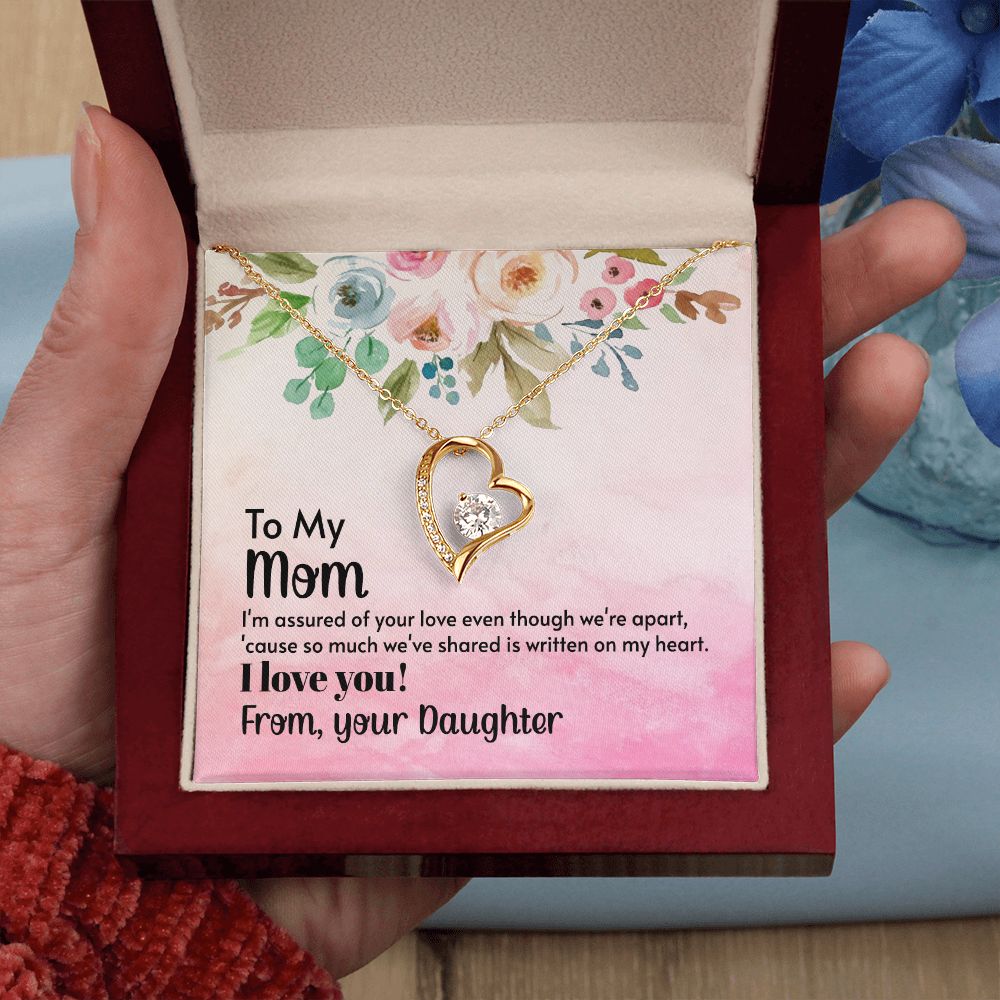 To My Mom-I'm assured of your love even thought we're apart