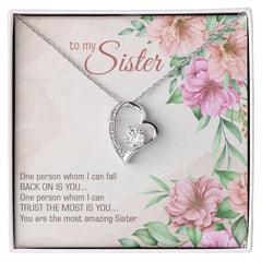 To My Sister-One person whom I can fall back