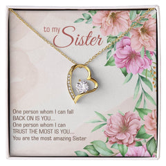 To My Sister-One person whom I can fall back